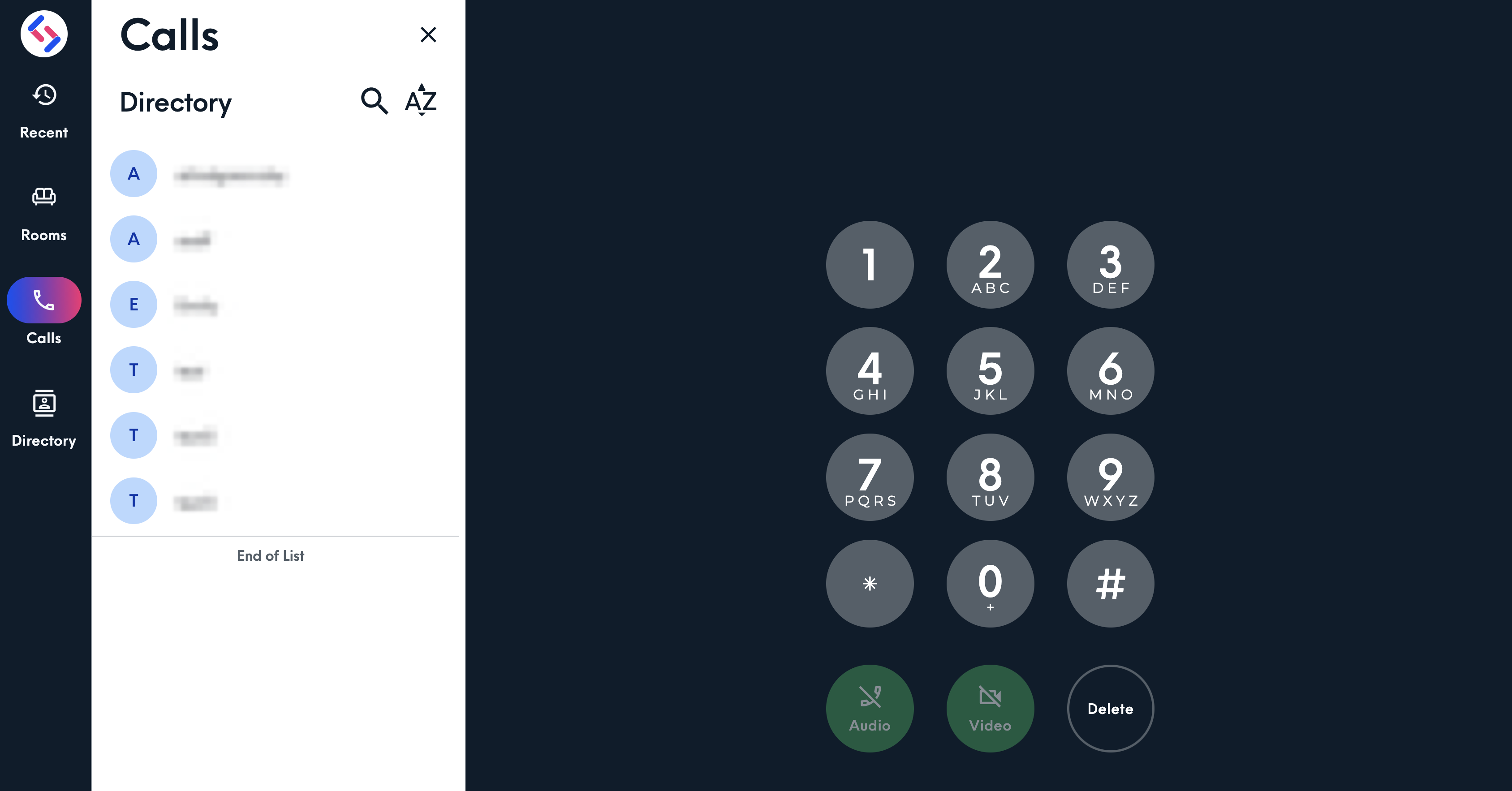 Screenshot of the reference app.
